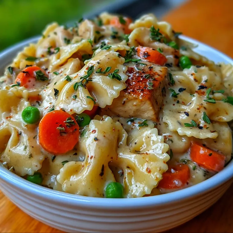 Chicken Pot Pie Pasta