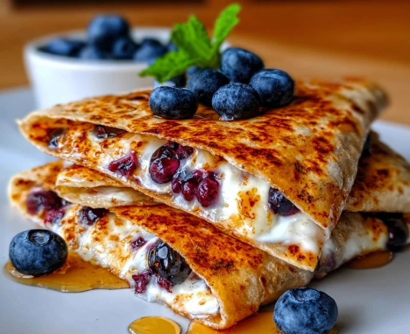 Blueberry Breakfast Quesadilla