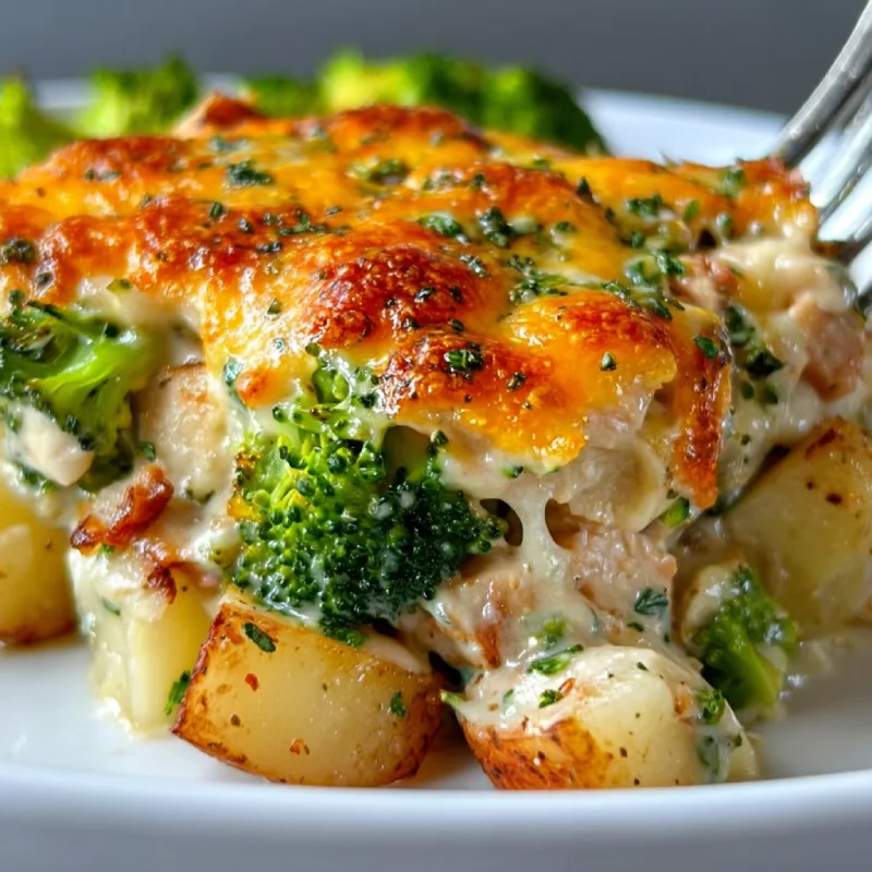 Baked Potato Chicken and Broccoli Casserole