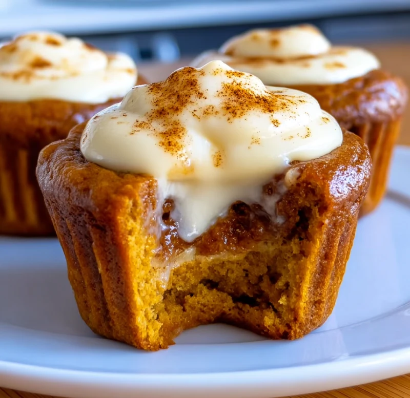 Pumpkin Cheesecake Muffins