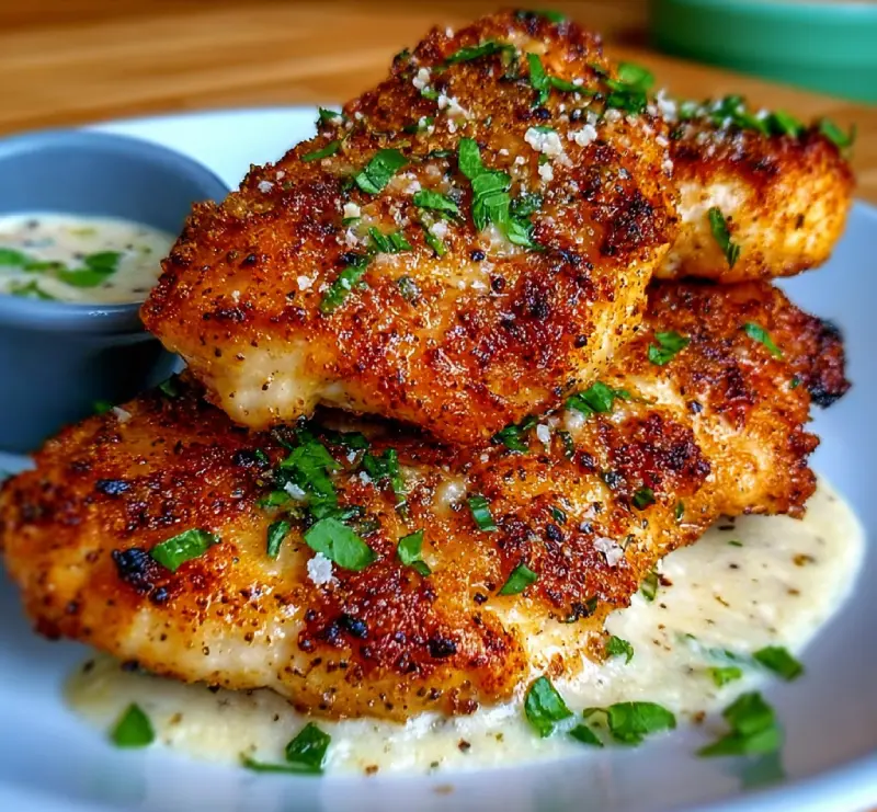 Garlic Parmesan Crusted Chicken