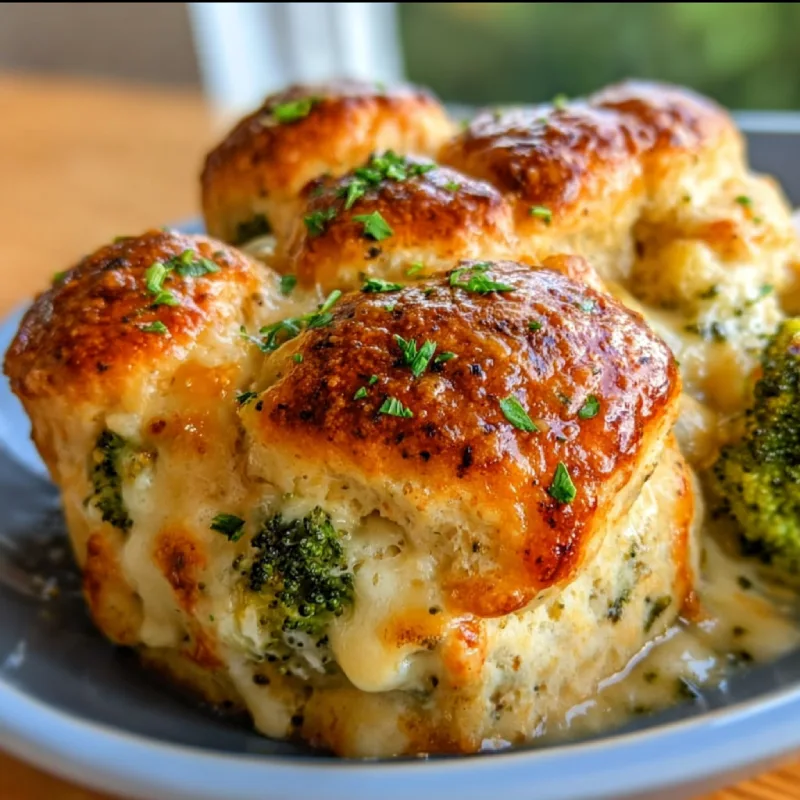Cheesy Broccoli Cheddar Biscuit Casserole