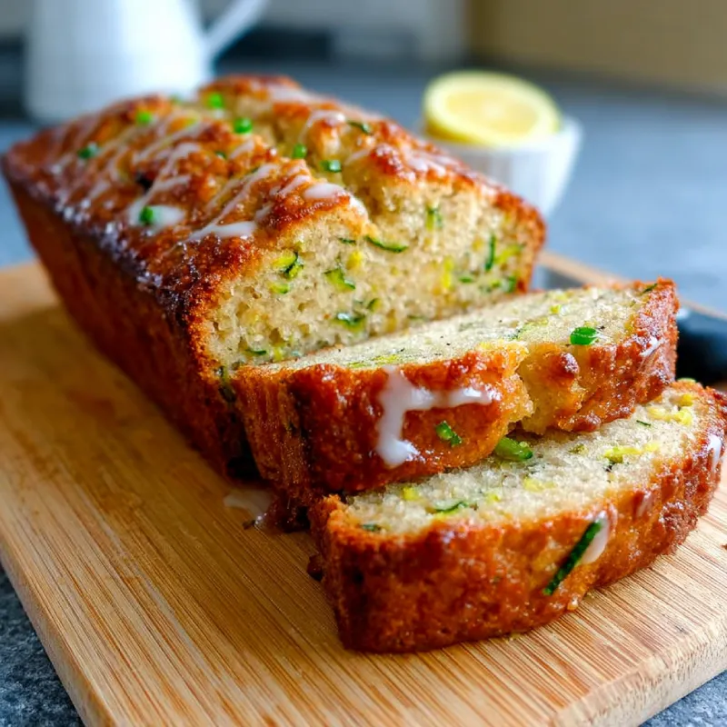 Lemon Yogurt Zucchini Bread