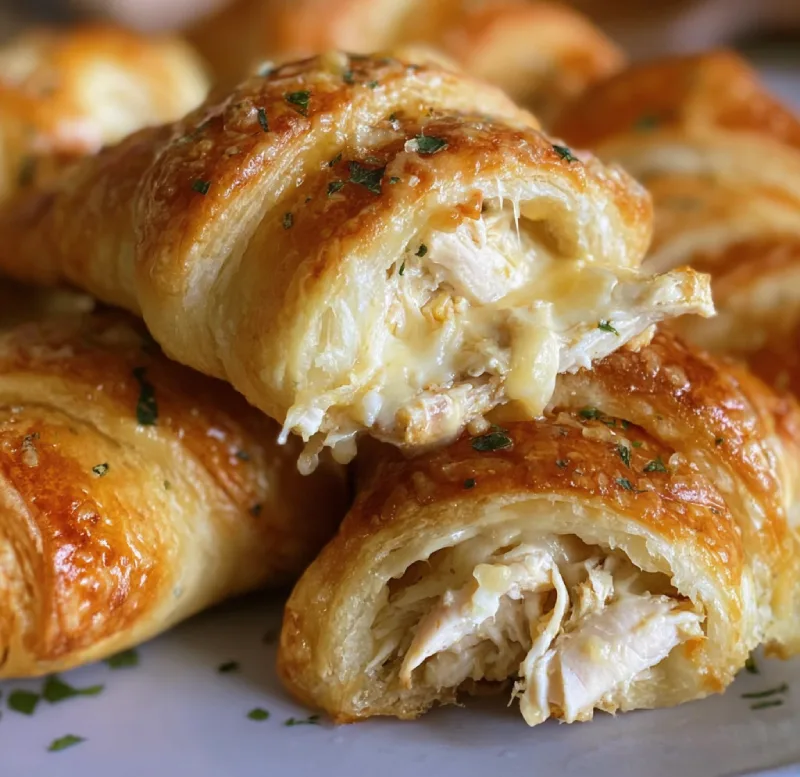 Cheesy Chicken Crescent Rolls