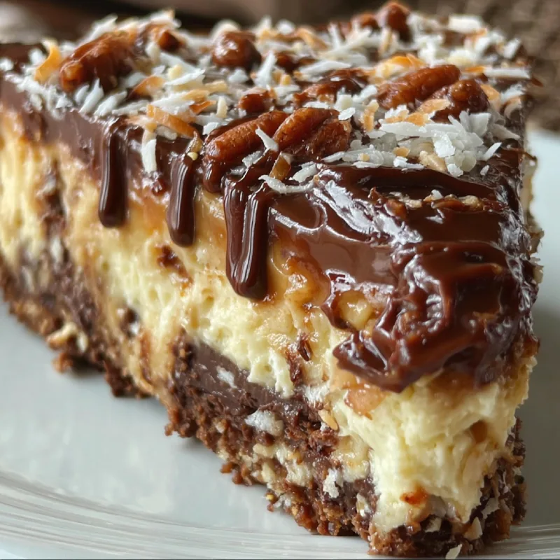German Chocolate Cheesecake