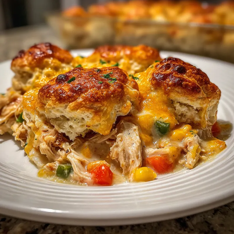 Chicken Bubble Biscuit Bake Casserole
