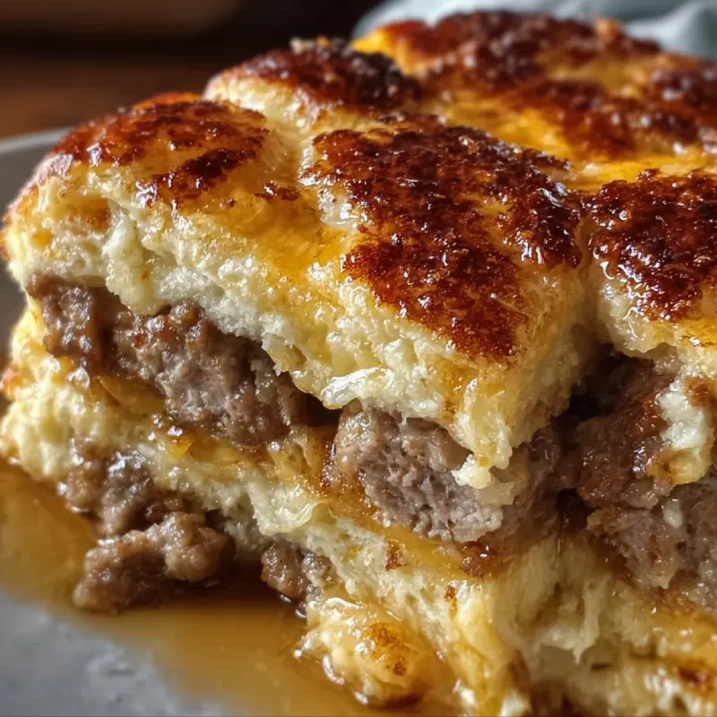 Pancake Sausage Breakfast Bake