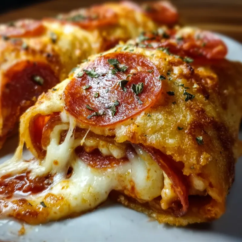 Cheesy Pepperoni Pizza Roll-Ups