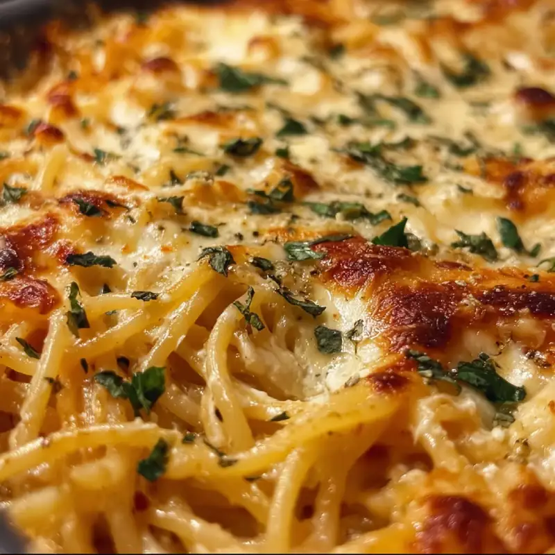 Baked Cream Cheese Spaghetti