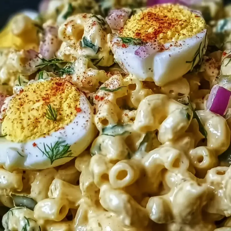 Deviled Egg Macaroni Salad