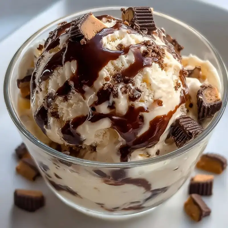 Homemade Moose Tracks Ice Cream