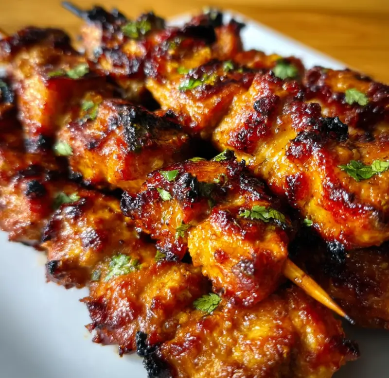 Thai Coconut Chicken Skewers