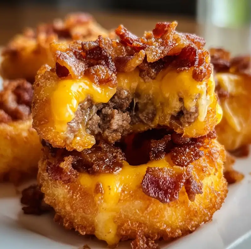 Bacon Cheeseburger Onion Rings