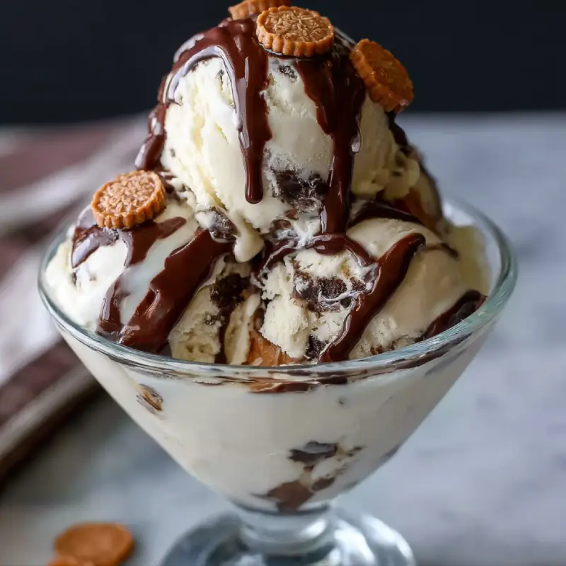 Homemade Moose Tracks Ice Cream