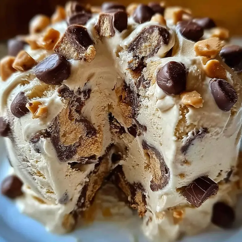 Cookie dough snickers & reese's ice cream recipe