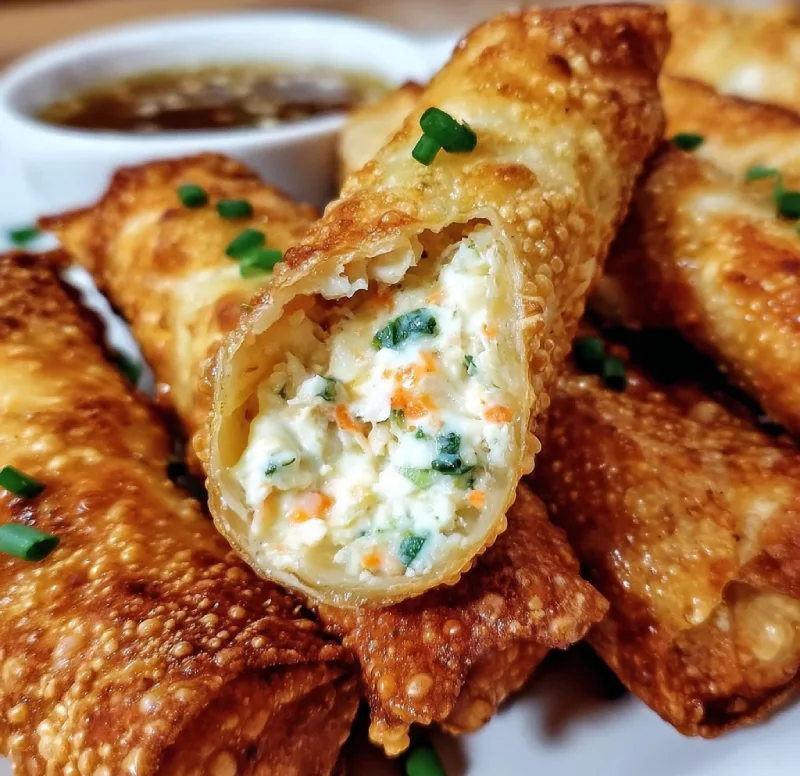 Crab Rangoon Egg Rolls Recipe