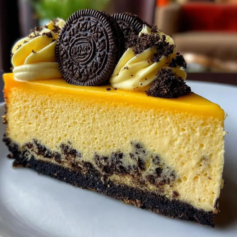 Yellow Velvet Oreo Cheesecake Recipe