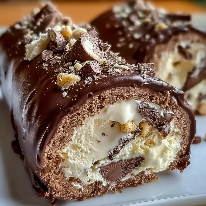 Ice Cream Chocolate Log Recipe