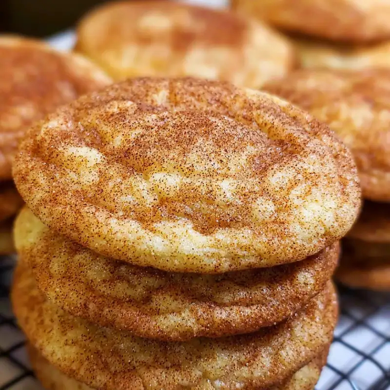 Chewy Snickerdoodle Cookies