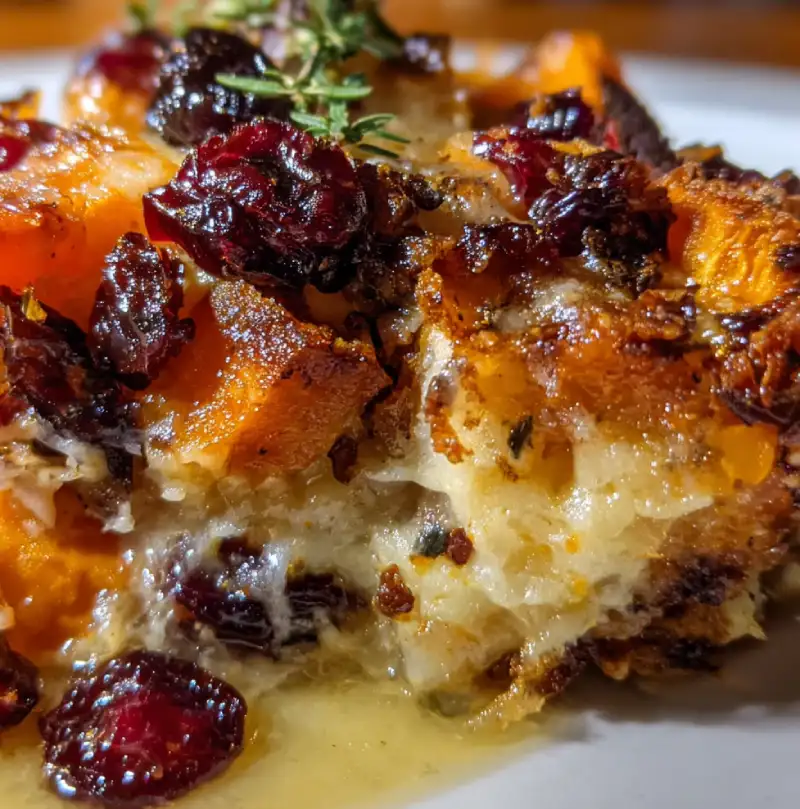 Sweet Potato & Cranberry Gratin