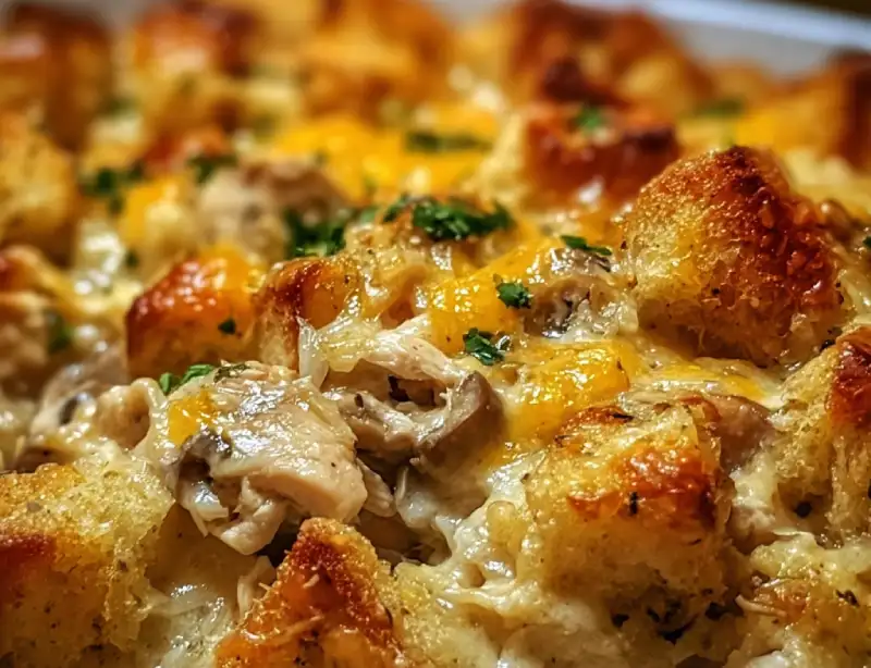 Dolly’s Chicken & Stuffing Casserole