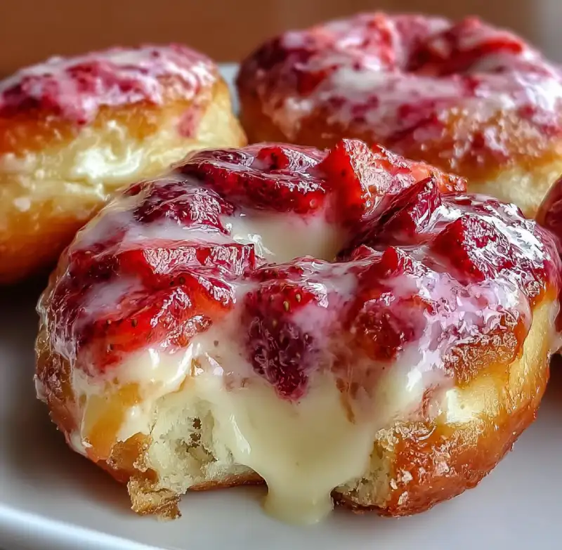 Strawberry Cheesecake Donuts