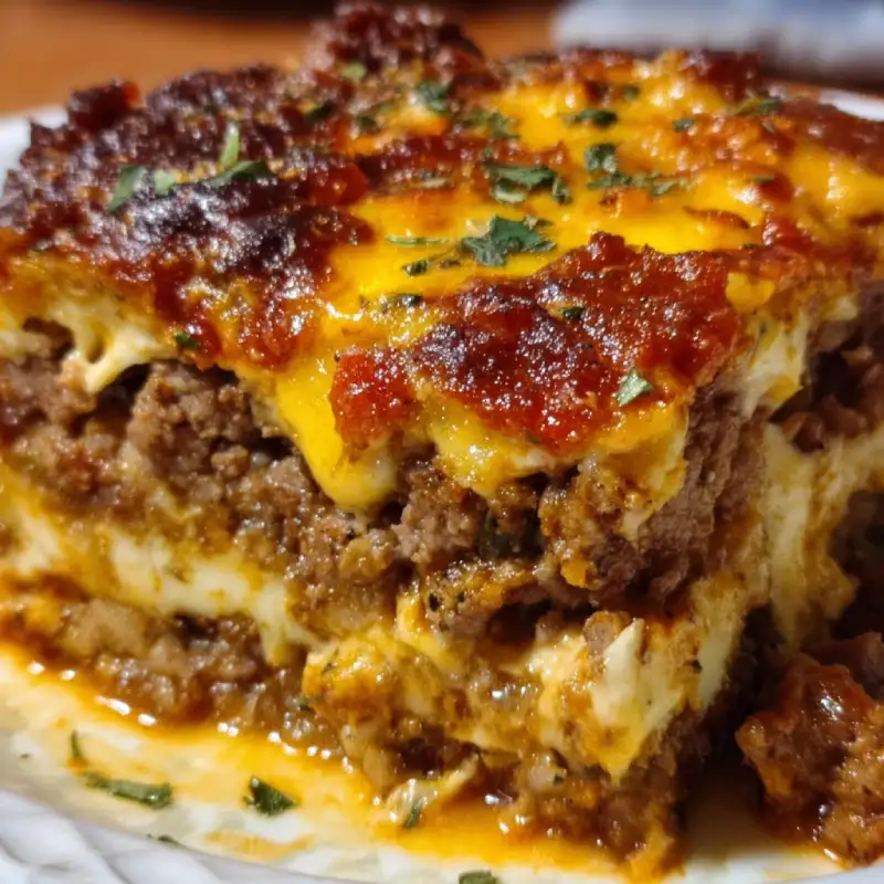 Cheesy Loaded Meatloaf Casserole
