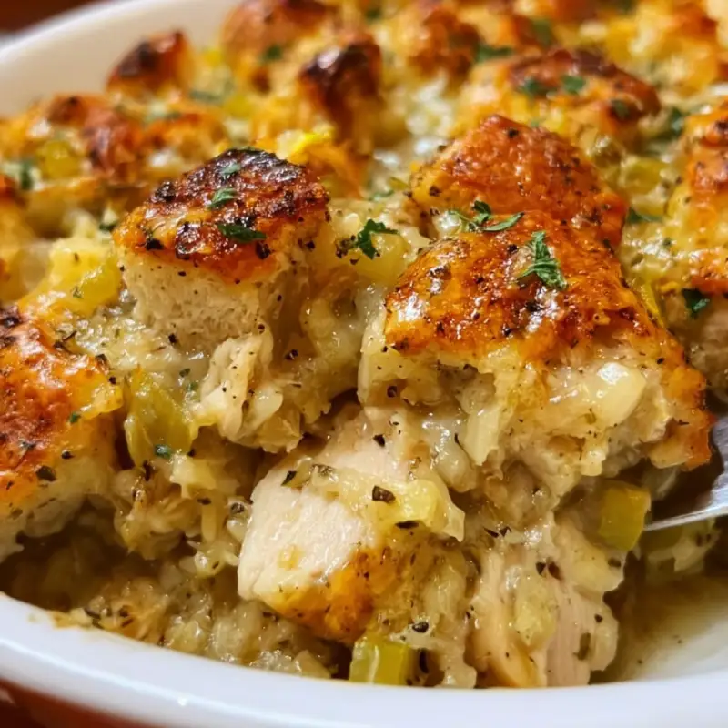 Dolly’s Chicken and Stuffing Casserole