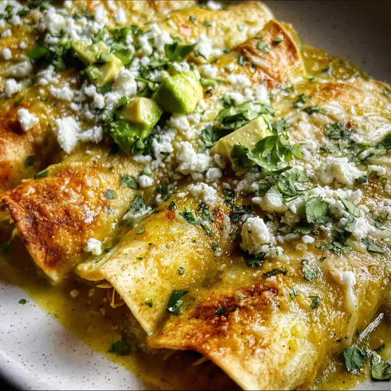 Authentic Enchiladas Verdes