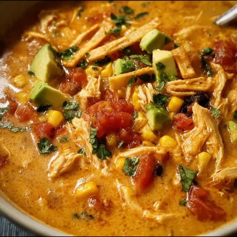 Creamy Chicken Tortilla Soup