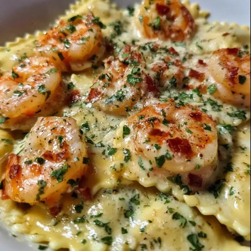 Creamy Shrimp Ravioli