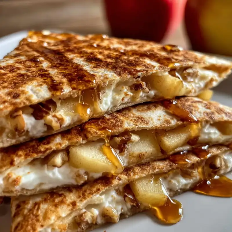 Apple Cinnamon Breakfast Quesadillas