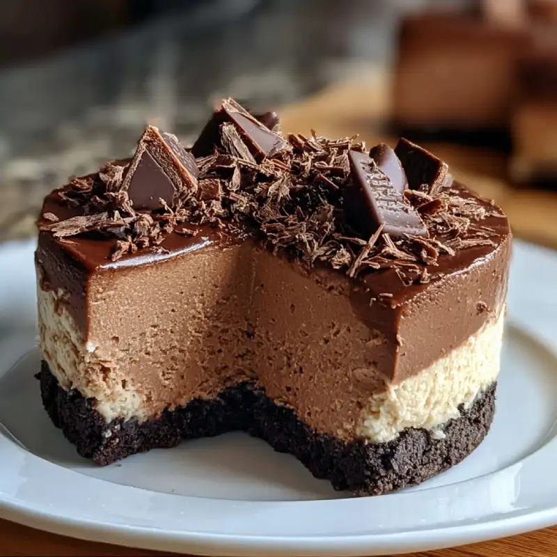 No-Bake Chocolate Cheesecake