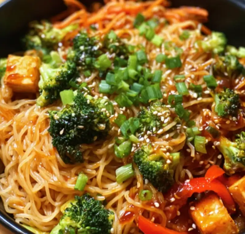 Vegan Teriyaki Noodle Bowl