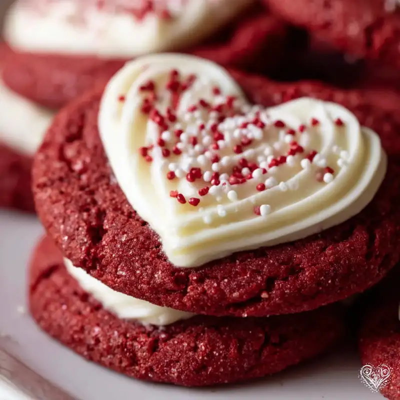 Red Velvet Sugar Cookies