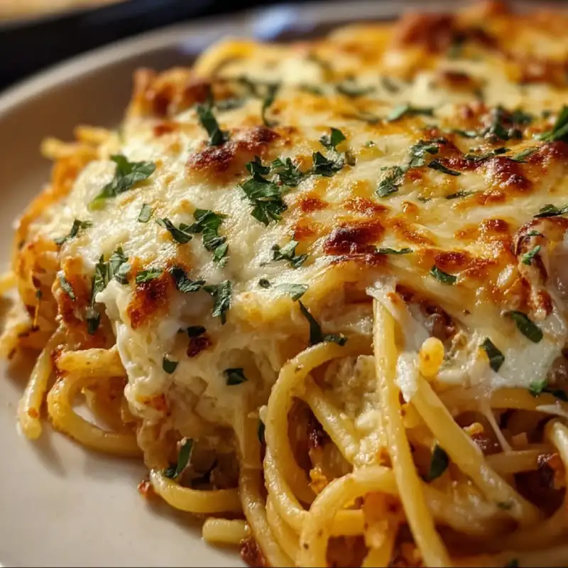 Baked Cream Cheese Spaghetti
