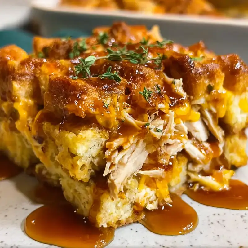 Chicken and Waffle Casserole