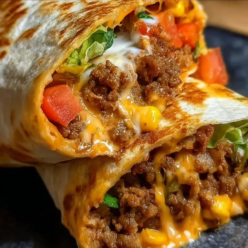 Nacho Cheese Beef Wrap