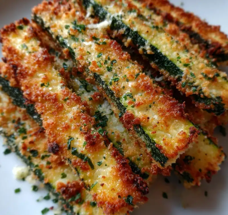 crispy baked Parmesan zucchini