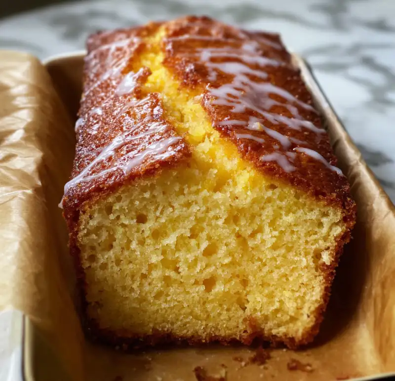 fresh orange cake loaf