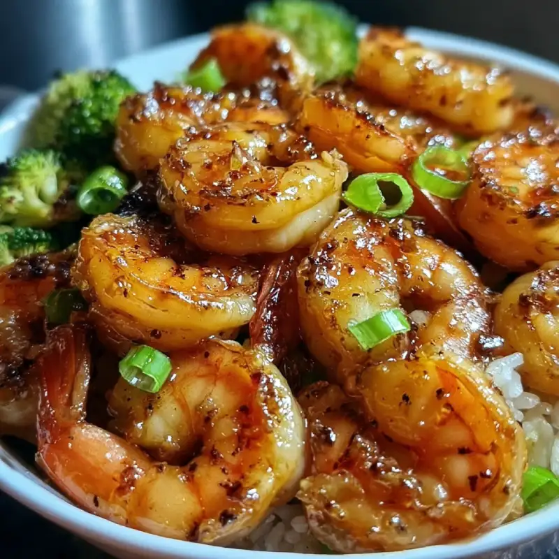 High-Protein Honey Garlic Shrimp