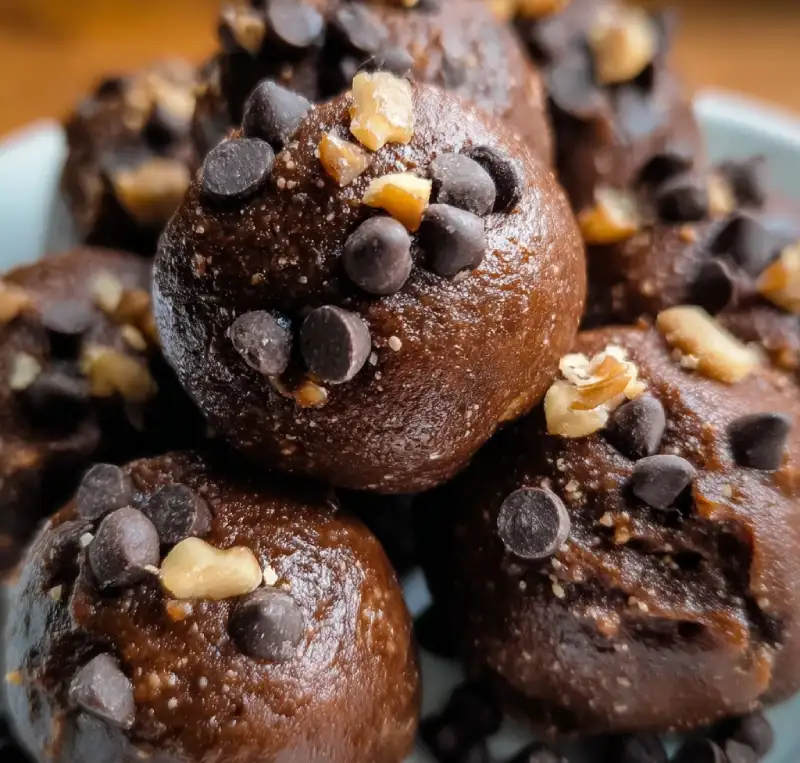 No-Bake Cottage Cheese Brownie Batter Protein Bites