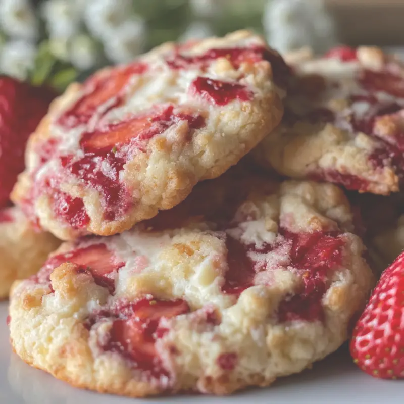 Strawberry Cheesecake Cookies