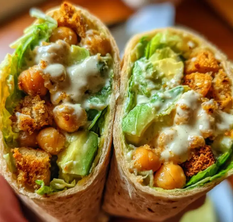 Chickpea Caesar Salad Wraps: Easy Recipe Guide