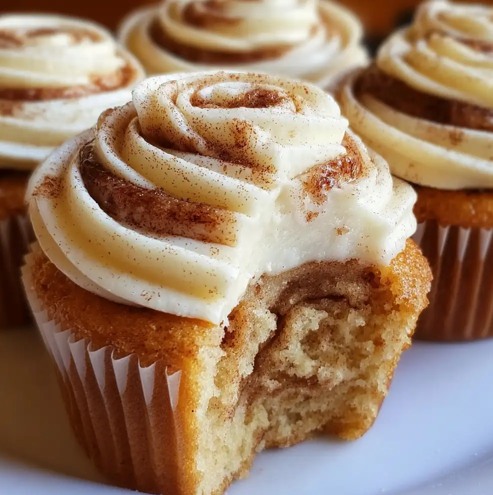 Cinnamon Roll Cupcakes