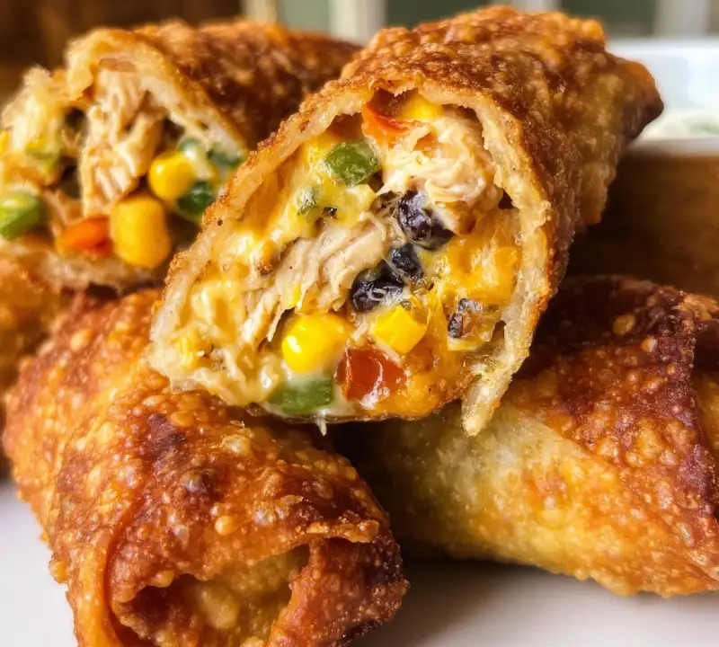 Southwest Chicken Egg Rolls