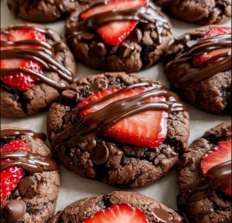 Delicious Chocolate Covered Strawberry Cookies Recipe