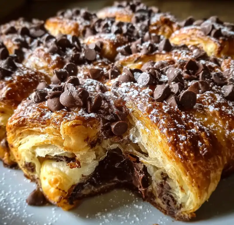 Easy Chocolate Croissant Breakfast Bake Recipe