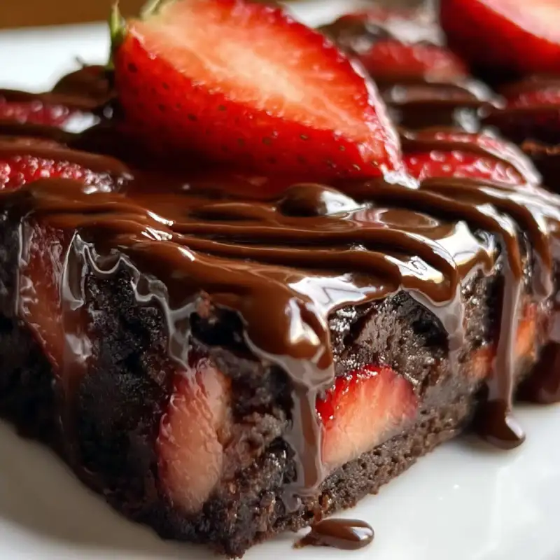 Chocolate Covered Strawberry Brownies: Delicious Recipe