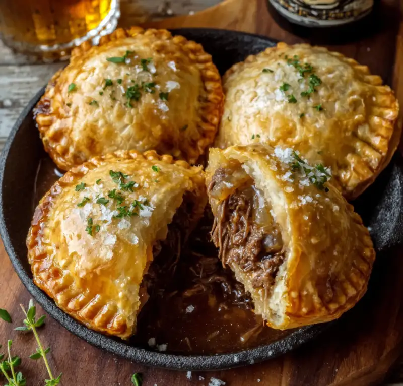 Crispy Irish Beef and Guinness Hand Pies